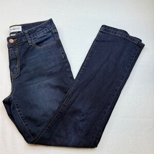 Ashley Mason Size 7 Women's Straight Leg Jeans - Dark Blue